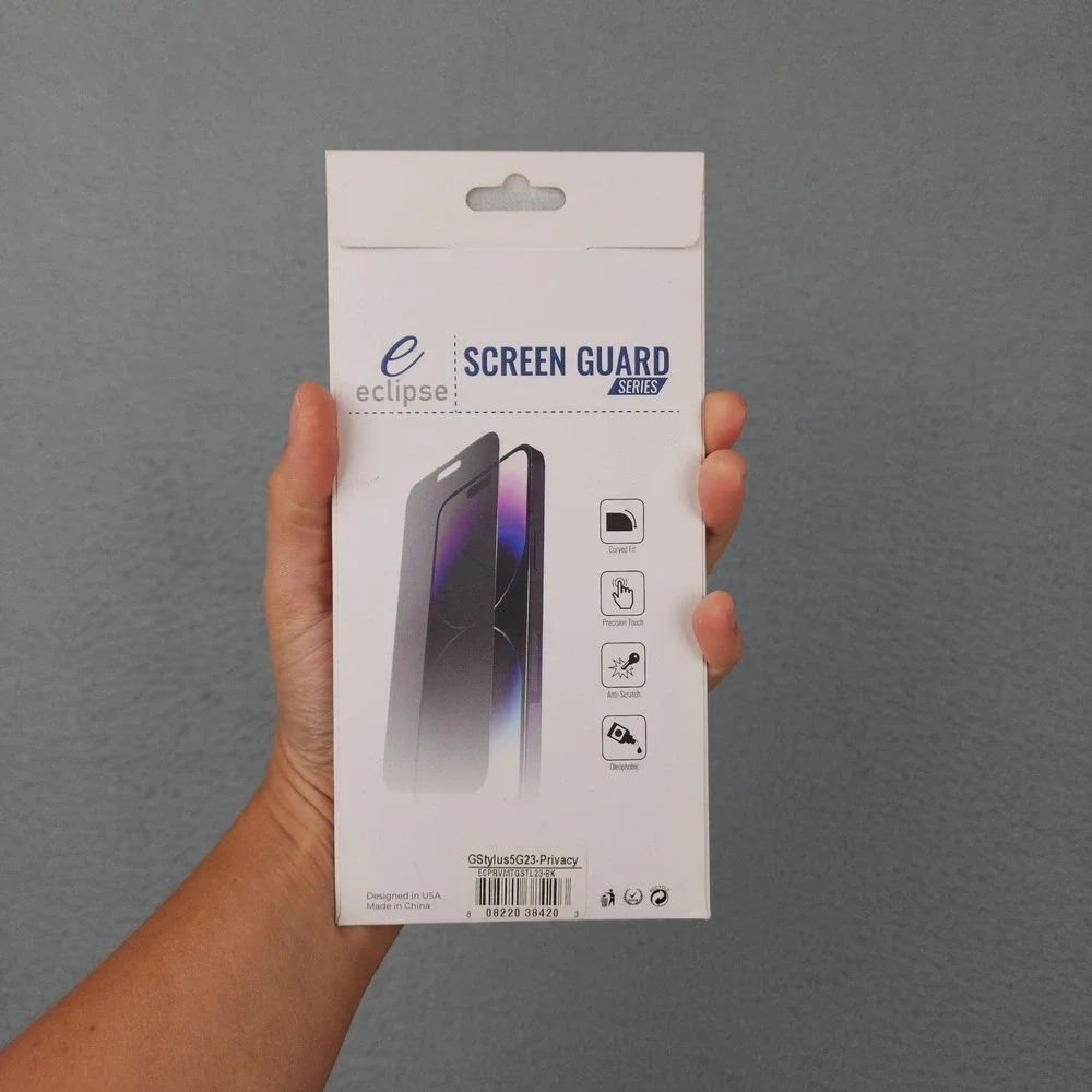 Eclipse Privacy Tempered Glass Black Screen Protector Moto G Stylus 5G 2023